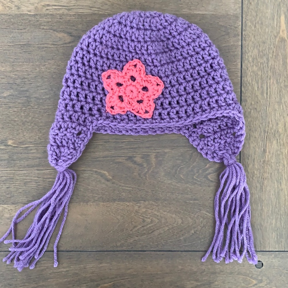 Baby girl crochet Bubble Guppies Oona beanie